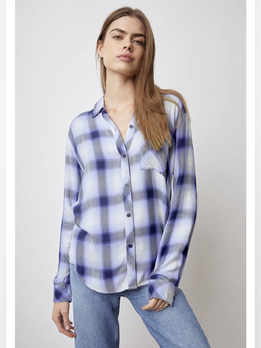 Rails Hunter Flannel in Navy Ivory Ice
